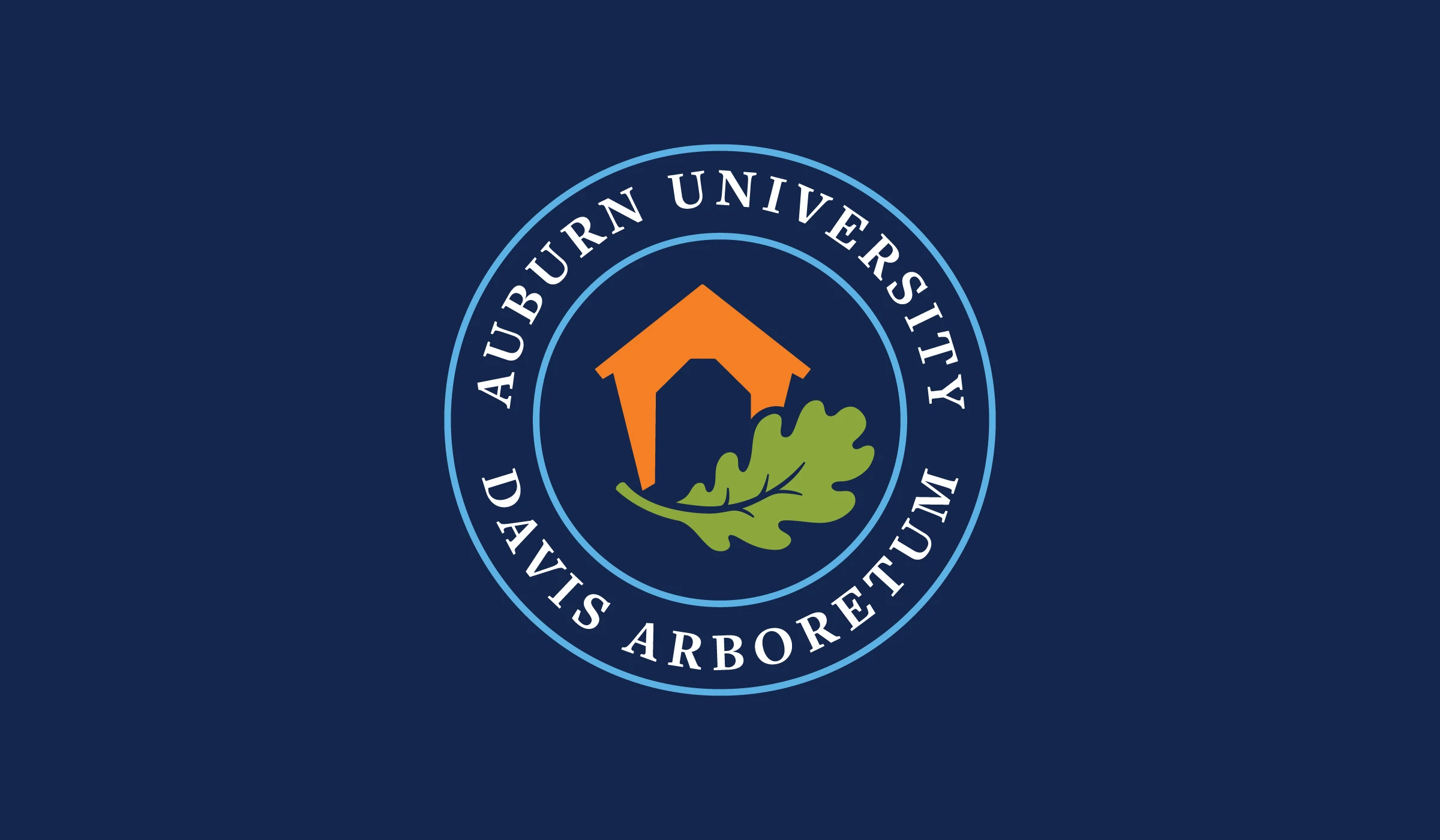 Auburn University Davis Arboretum logo branding flier