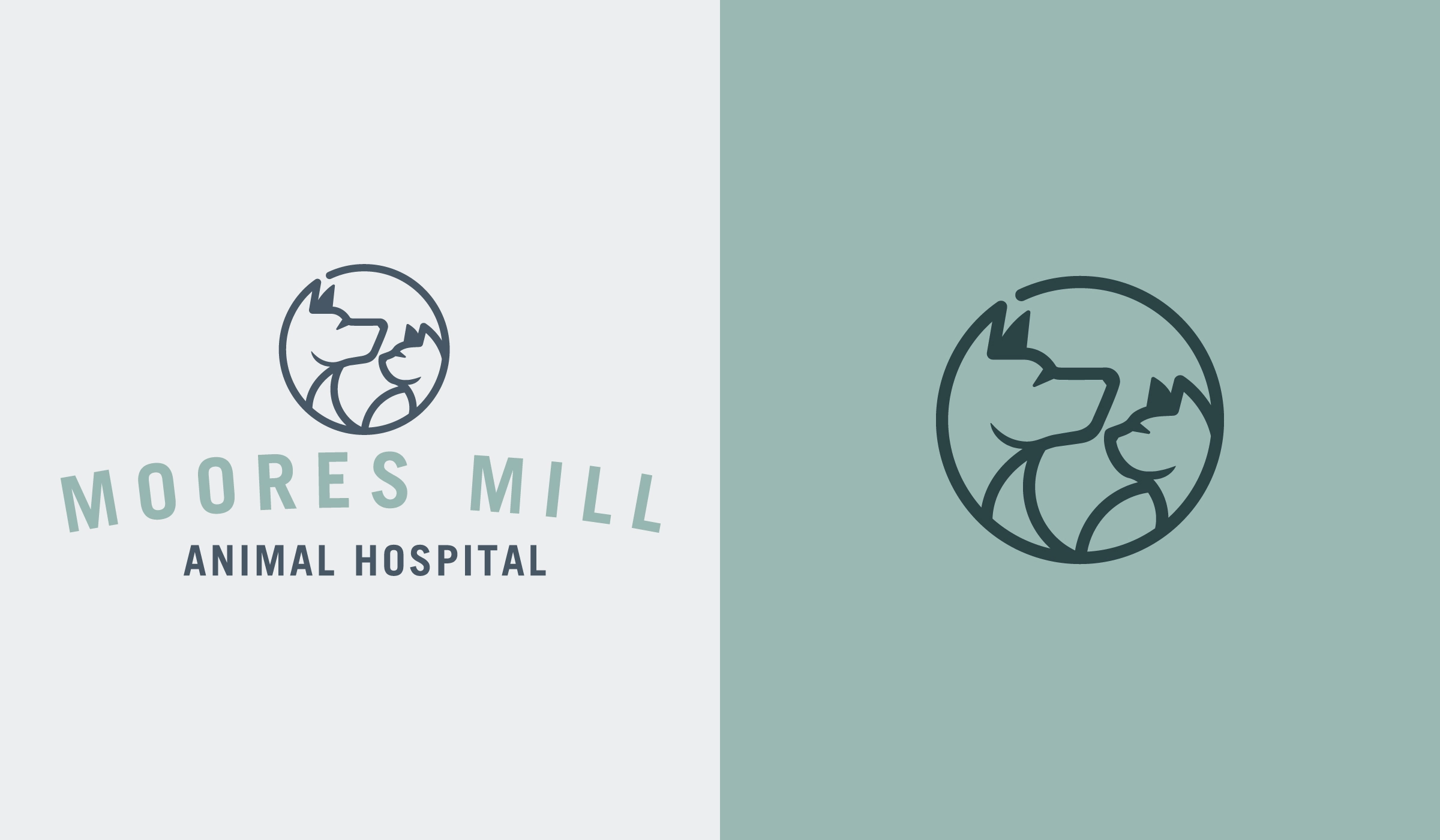 moores mill animal hospital here molly girl marketing firm auburn alabama opelika logo branding social media website development